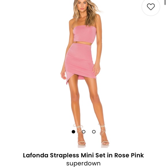 Revolve Superdown pink matching set in size medium. - Picture 1 of 3